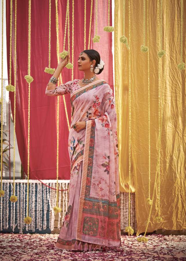 Shangrila Pure Sequins 2 New Festive Wear Linen Weaving Designer Saree Collection